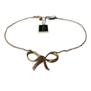 Copy for bundle - Vintage Y2K Juicy Couture Gold Bow Necklace